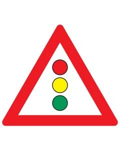 Verkehrszeichen 131 „Lichtzeichenanlage“ nach StVO zur Warnung vor einer bevorstehenden Ampelanlage