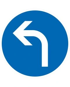 Verkehrszeichen 209-10 Vorgeschriebene Fahrtrichtung links nach StVO aus Aluminium