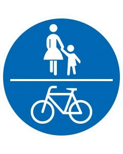 Verkehrszeichen 240 Gemeinsamer Geh- und Radweg nach StVO aus Aluminium