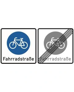 Verkehrszeichen 244.1-40 Fahrradstraße doppelseitig nach StVO