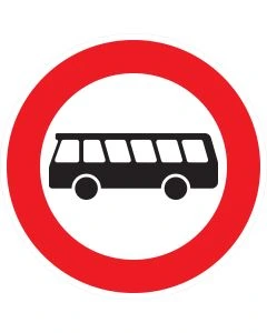 Verkehrszeichen 257-54 Verbot für Kraftomnibusse nach StVO aus Aluminium