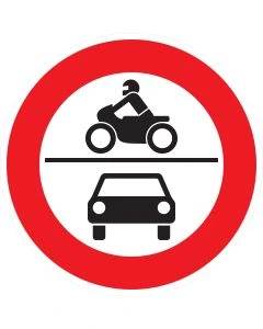 Verkehrszeichen 260 Verbot für Kraftfahrzeuge nach StVO aus Aluminium