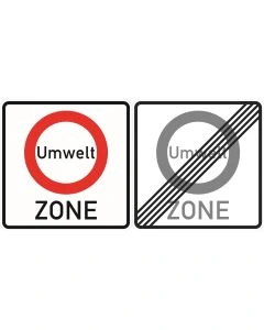 Verkehrszeichen 270.1-40 Umweltzone doppelseitig nach StVO
