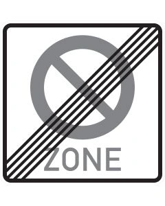 Verkehrszeichen 290.2 Ende eines eingeschränkten Haltverbots für eine Zone nach StVO