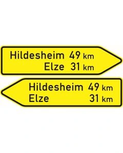 VZ Nr. 418-40 Pfeilwegweiser auf sonstigen Straßen - doppelseitig