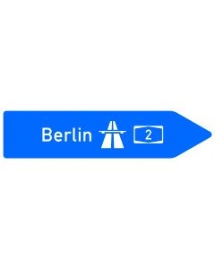 VZ Nr. 430-20 Pfeilwegweiser zur Autobahn - rechtsweisend