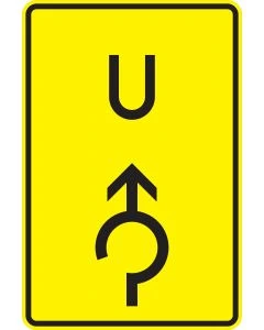 Verkehrszeichen Nr. 455.1-31 – Ankündigung oder Fortsetzung der Umleitung im Kreisverkehr geradeaus nach StVO