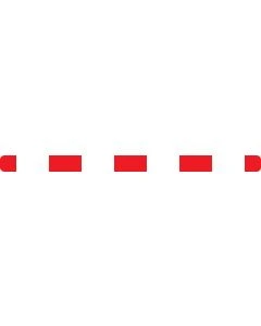 Verkehrszeichen 600-32 Absperrschranke rot weiß 100x1600 zur Baustellenabsicherung nach StVO