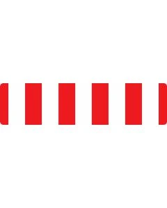 Verkehrszeichen 600-38 Absperrschranke rot weiß 500x2000 zur Baustellenabsicherung nach StVO