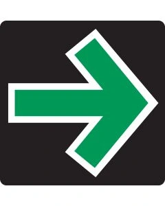 Verkehrszeichen 720 Grünpfeilschild mit grünem Pfeil nach rechts für Rechtsabbiegen bei Rot nach StVO