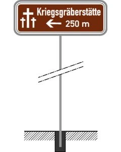 Rohrständer für Schildtypen 386 und 386.1 aus feuerverzinktem Stahl – variable Rohrdurchmesser