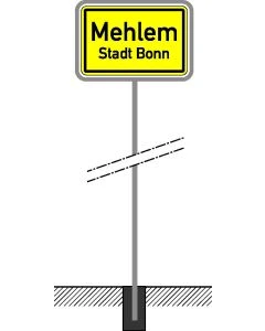 Rohrständer aus feuerverzinktem Stahl für Schildtypen 310, 311, 325 – variable Rohrdurchmesser