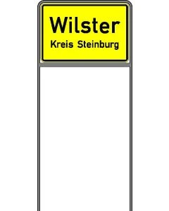 Rohrrahmen für rechteckige Verkehrszeichen gemäß VZ-Nr. 600, 386, 625, 325–327, 310–311 mit 1.000 mm Bodenfreiheit