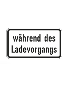 Verkehrszeichen Nr. 1053-54 Während des Ladevorgangs